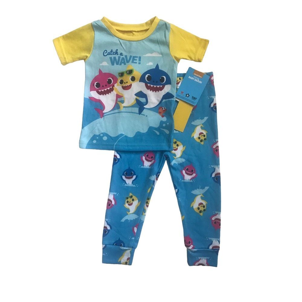 Baby Shark Boys Short Sleeve Pajamas Set 2-Piece - Multicolor/Size 24 M
